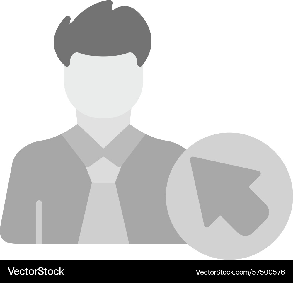 User click icon Vector Image