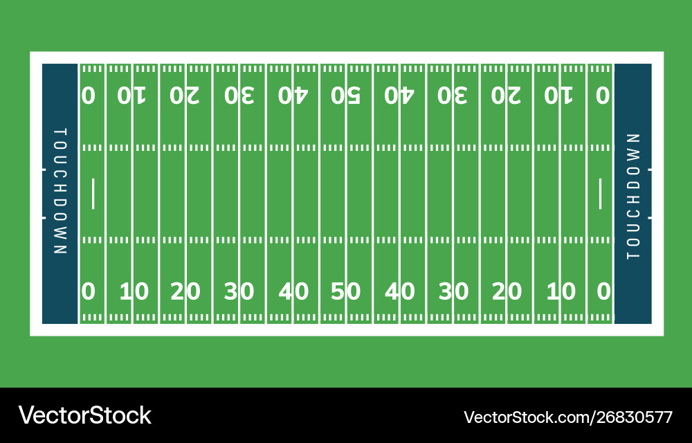 American football field background rugby stadium American football field background rugby stadium vector image