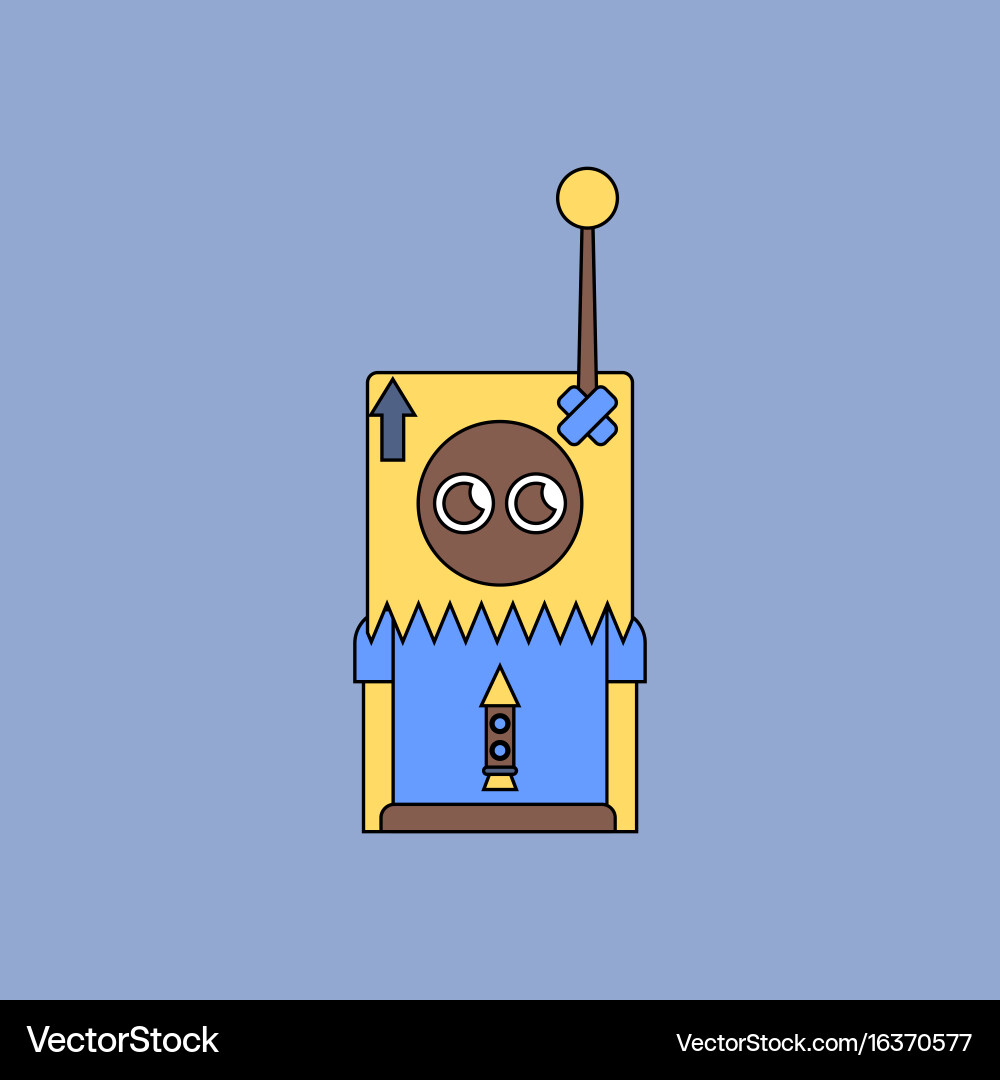 Flat icon design collection space remote control vector image
