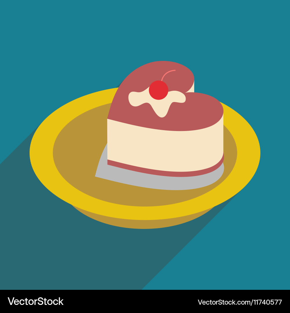 Flat with shadow icon and mobile application ice vector image