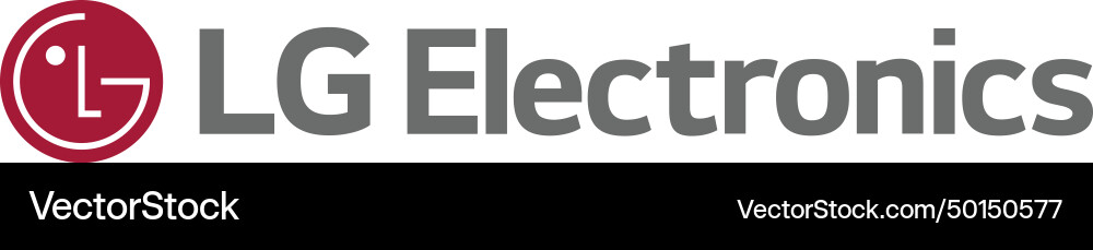 Lg electronics logo - company lifes good Lg electronics logo - company lifes good vector image