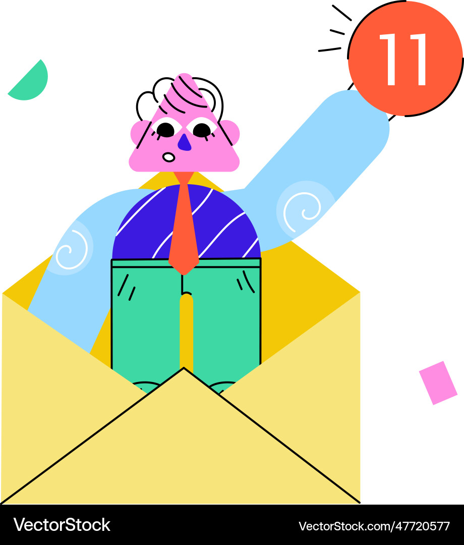 Mail notifications Vector Image