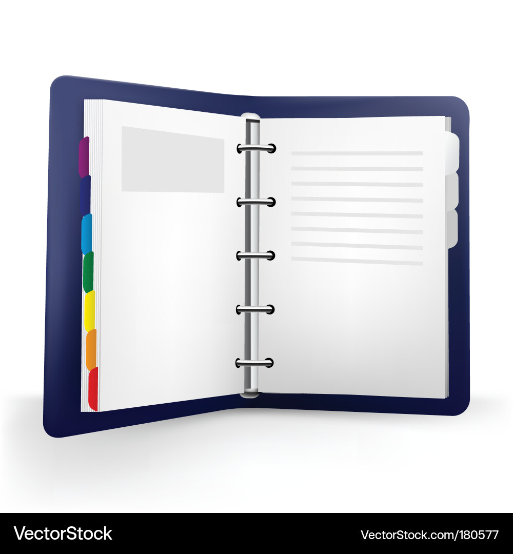 Notebook Page vector image