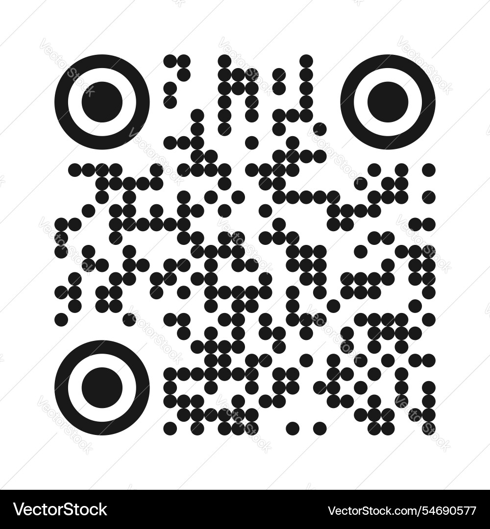 Qr code ready to use isolated on white background vector image