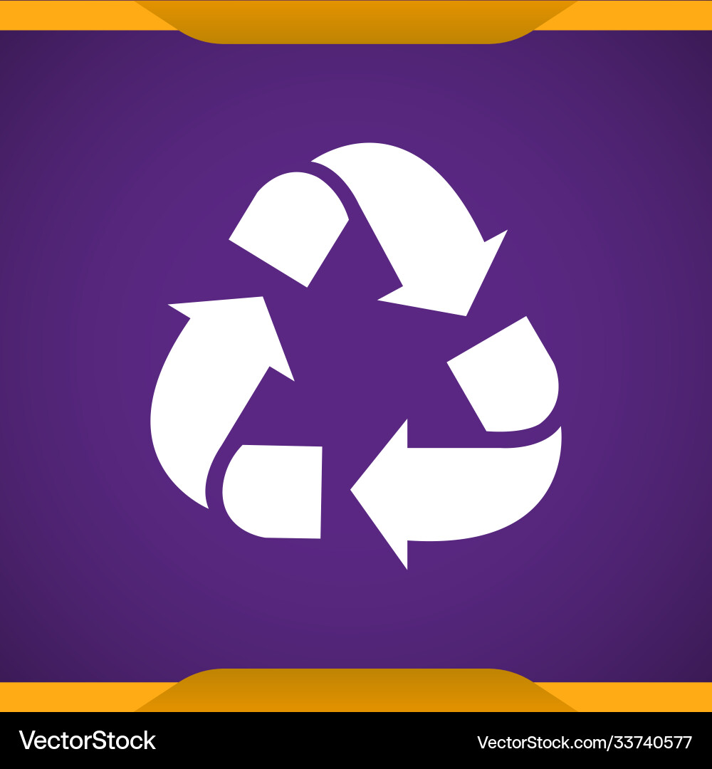 Recycle icon for web and mobile Vector Image