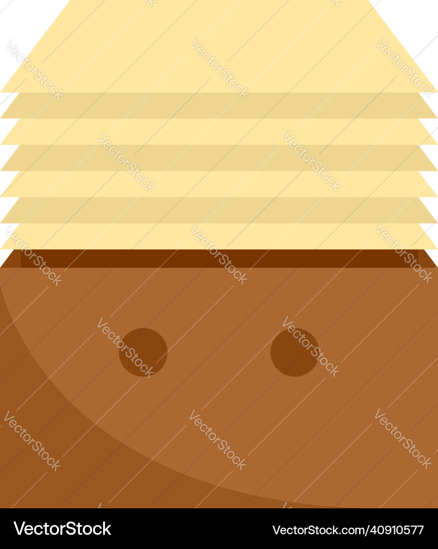 Stack documents icon flat isolated Stack documents icon flat isolated vector image