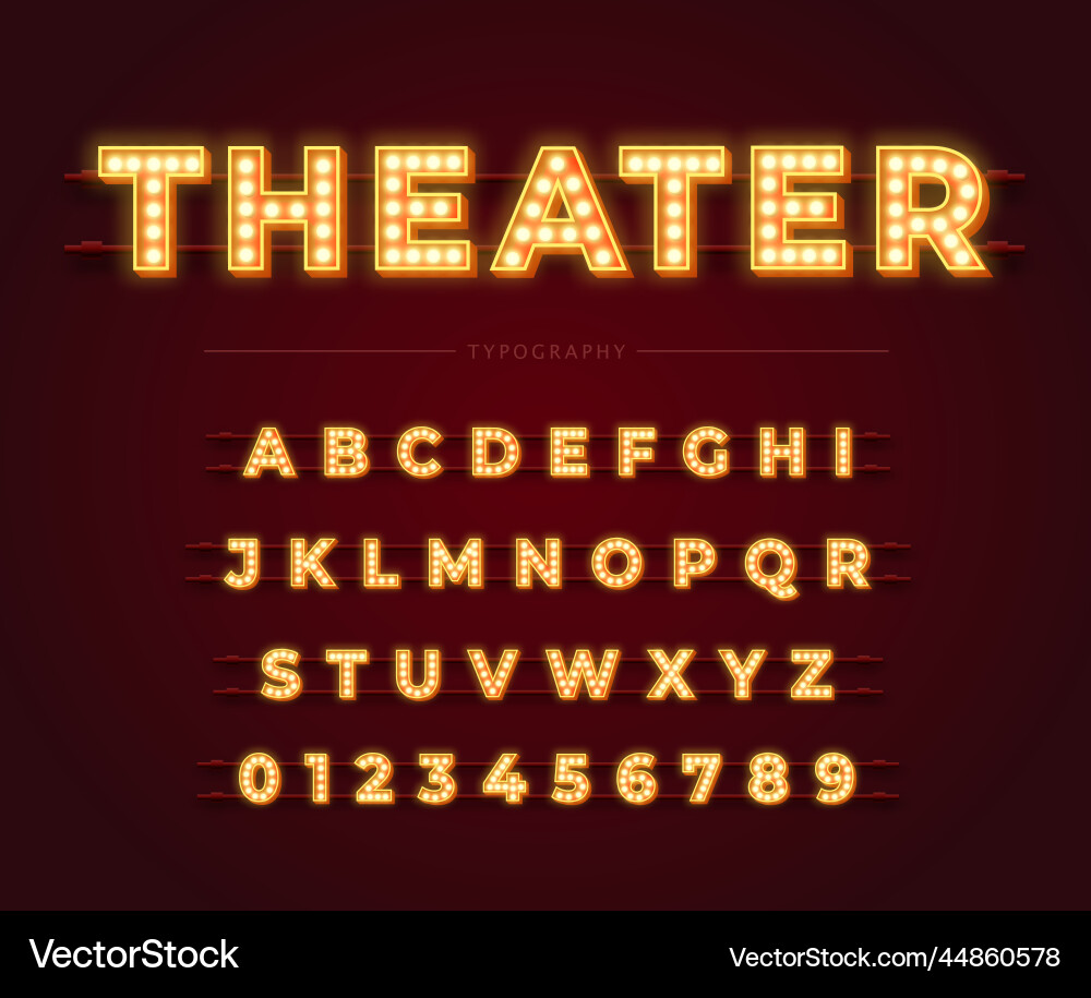 3d light bulb alphabet with gold frame isolated 3d light bulb alphabet with gold frame isolated vector image