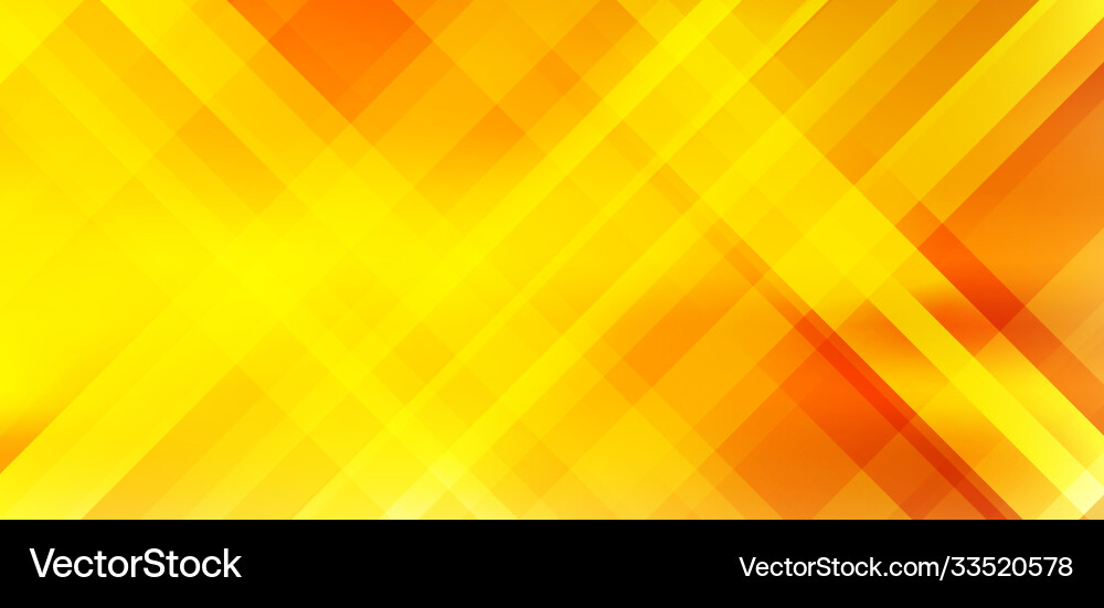 Abstract diagonal stripes yellow and orange vector image