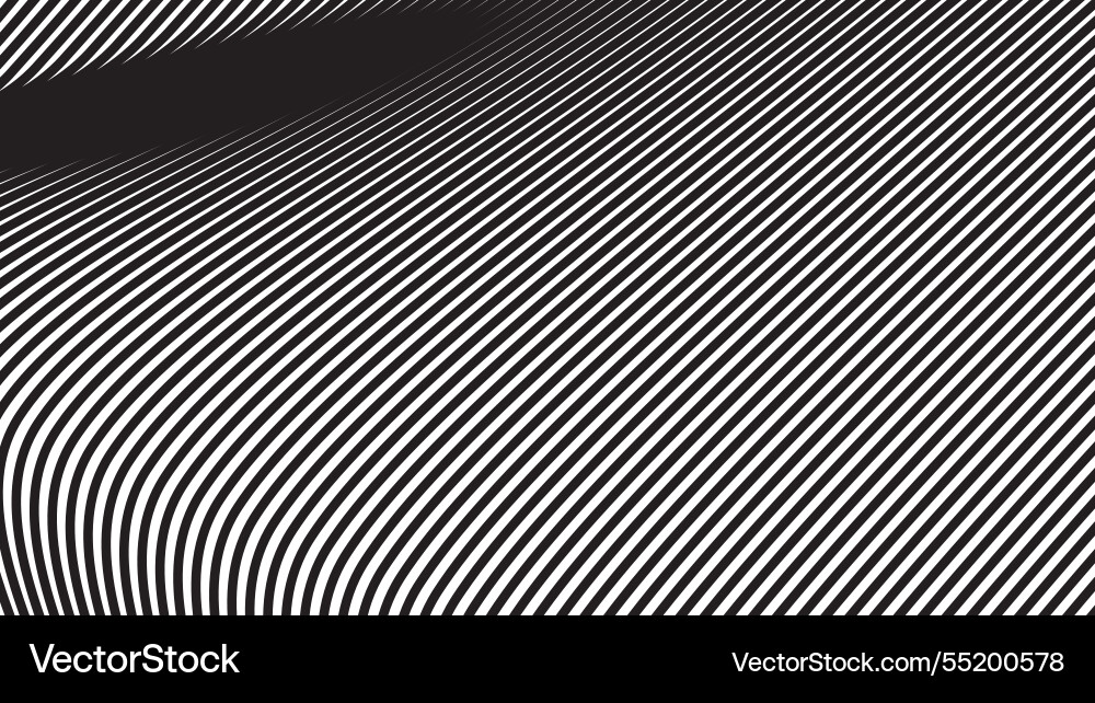Black curve line abstract background image Vector Image