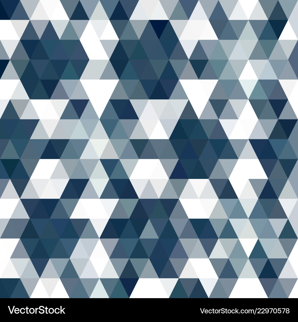 Blue triangular low poly mosaic abstract pattern Blue triangular low poly mosaic abstract pattern Vector Image