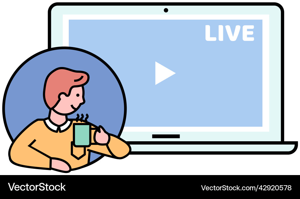 Broadcast program for electronic devices Broadcast program for electronic devices vector image