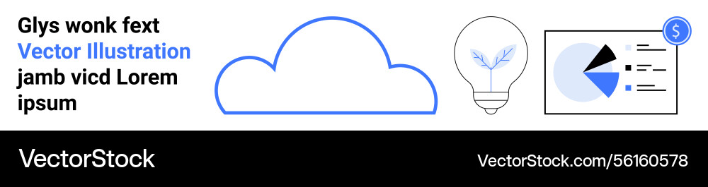Cloud storage concept with data visualization Cloud storage concept with data visualization vector image