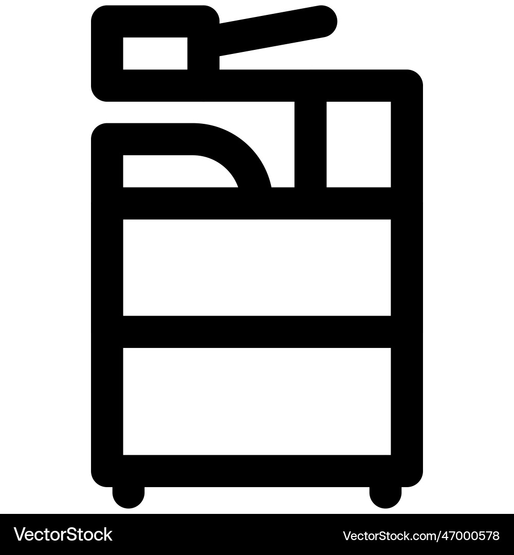 Copy machine for making duplicate documents Vector Image
