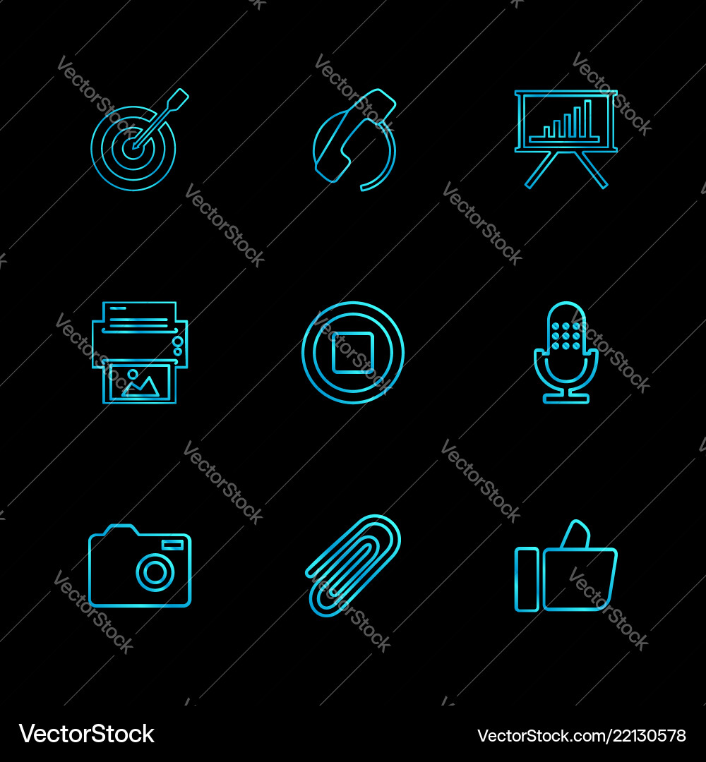 Dart focus graph like microphone stop pin Vector Image