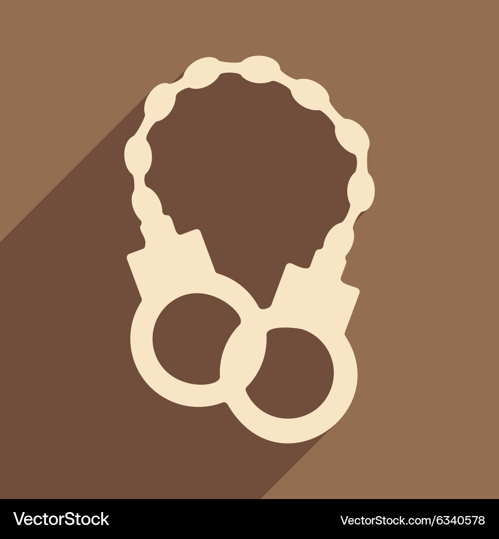Flat with shadow icon and mobile application vector image