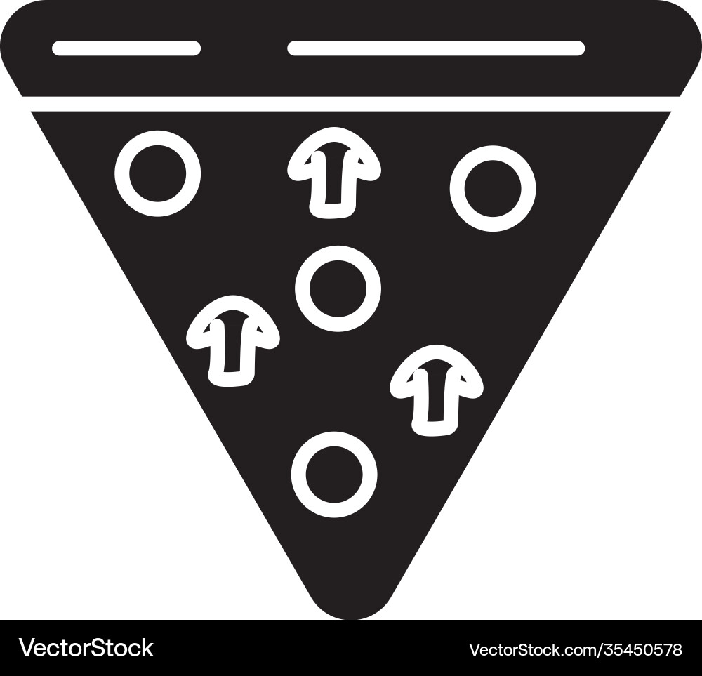 Köstliche italienische Pizza Fast Food Silhouette Stil Köstliche italienische Pizza Fast Food Silhouette Stil vektorbild