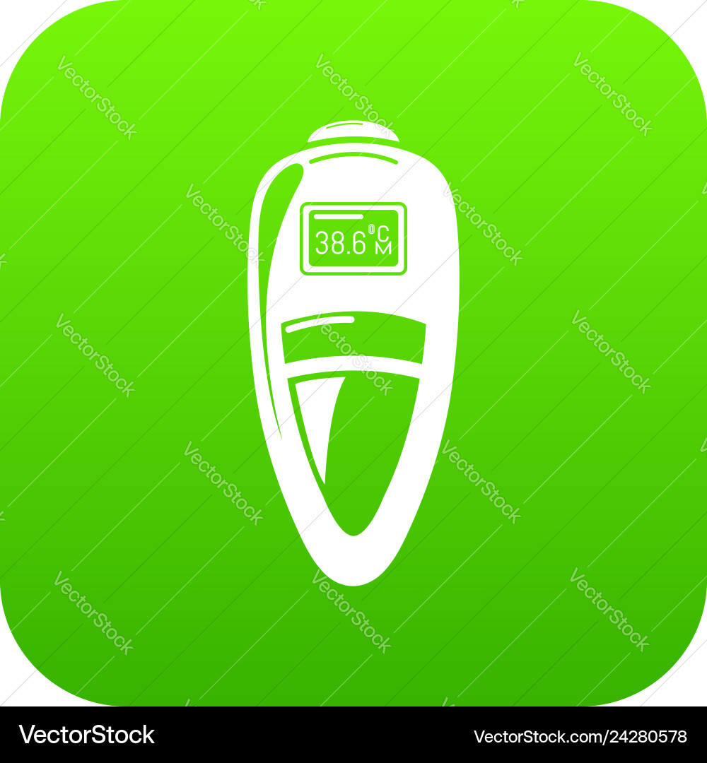 Measuring thermometer icon simple style Measuring thermometer icon simple style vector image