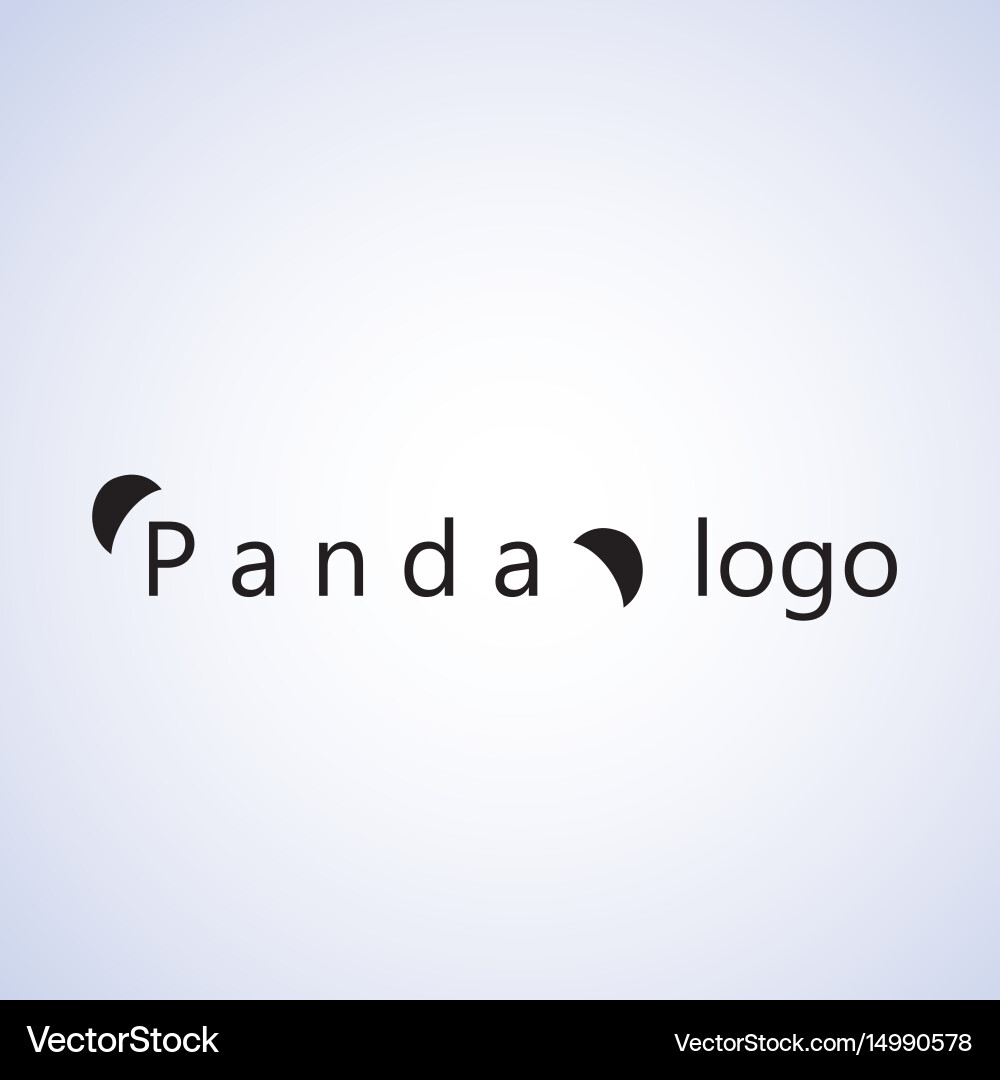 Panda logo ideas design Vector Image