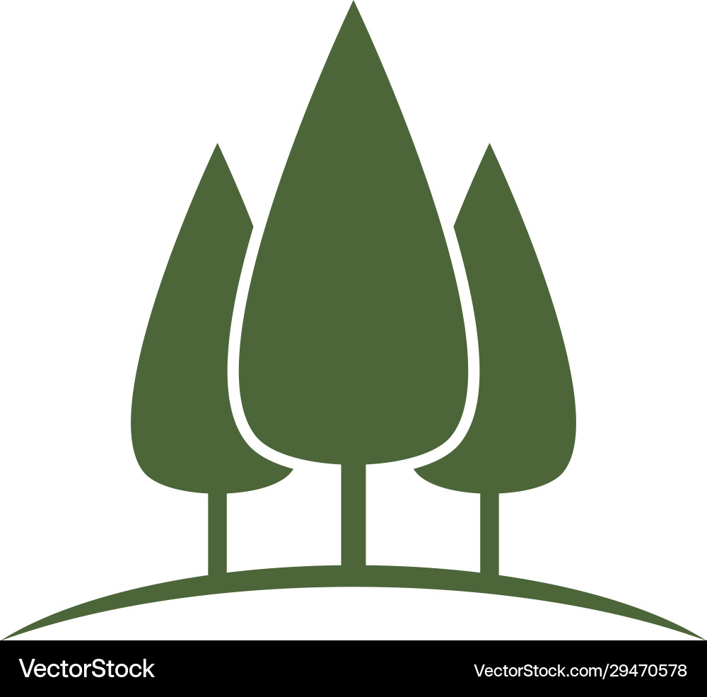 Pine tree logo Royalty Free Vector Image - VectorStock