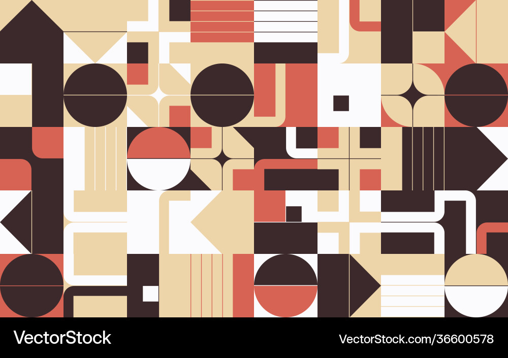 Simple geometric pattern design with basic Simple geometric pattern design with basic vector image