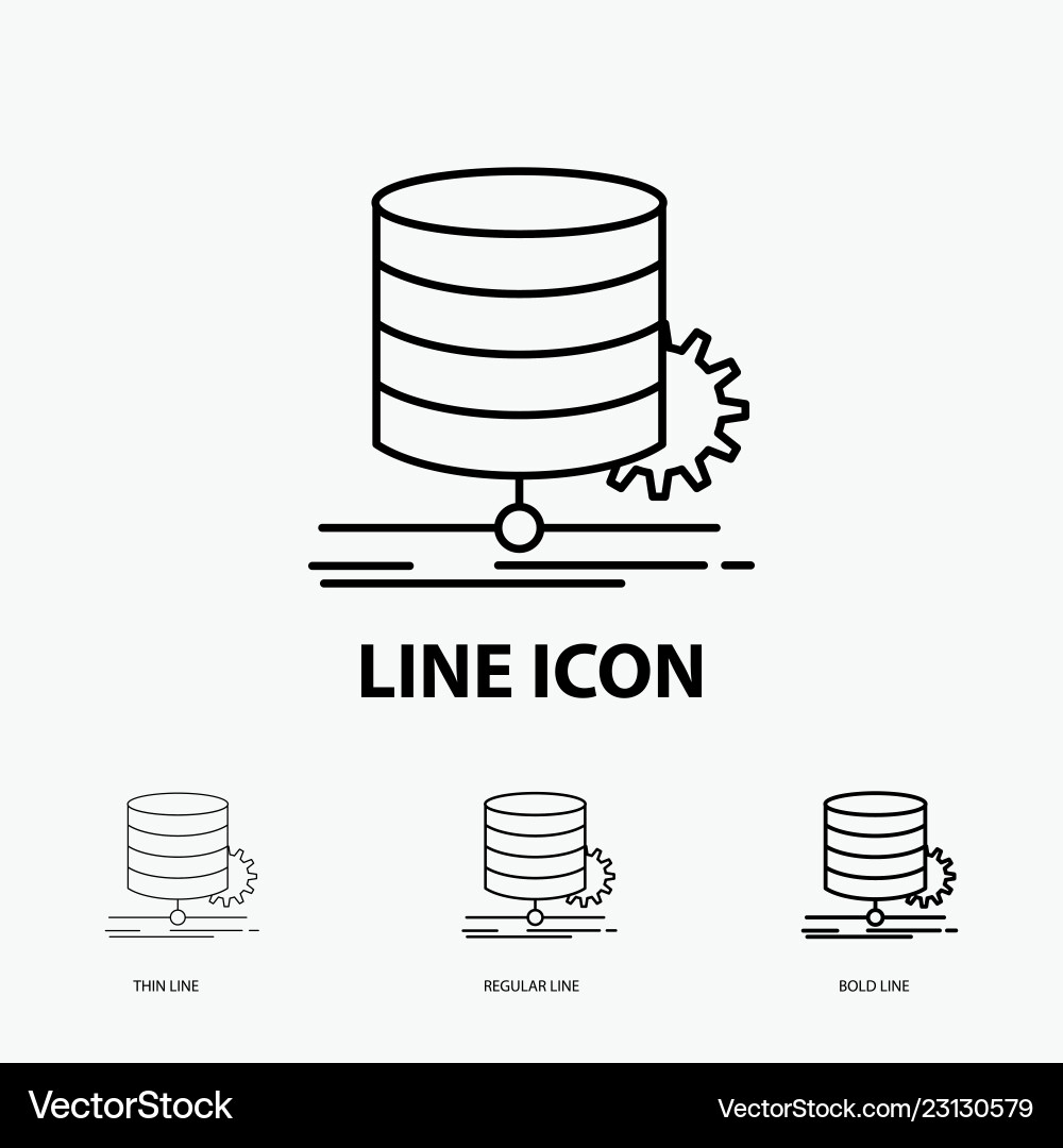Algorithm chart data diagram flow icon in thin Algorithm chart data diagram flow icon in thin vector image