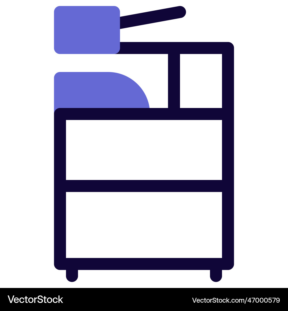 Copy machine for making duplicate documents Vector Image