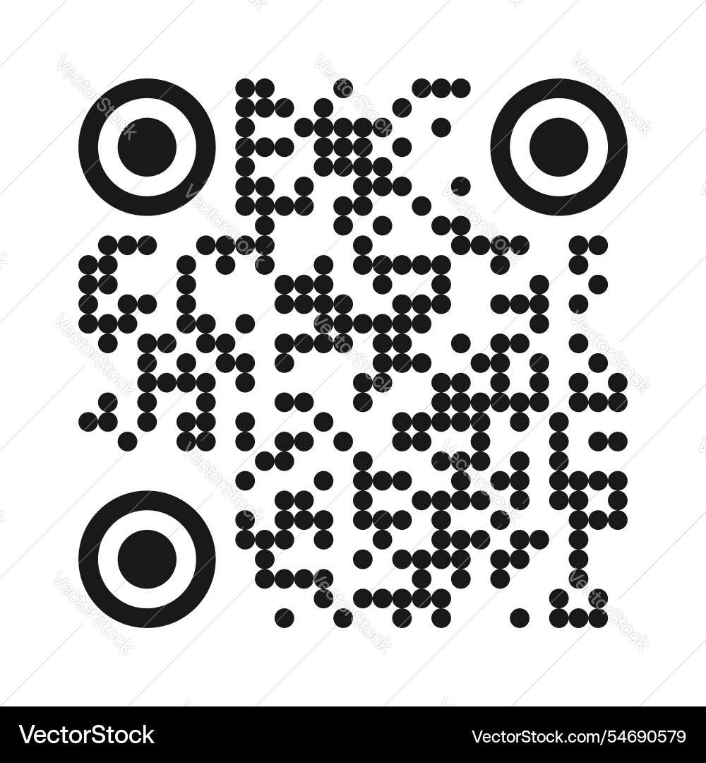 Qr code ready to use isolated on white background vector image