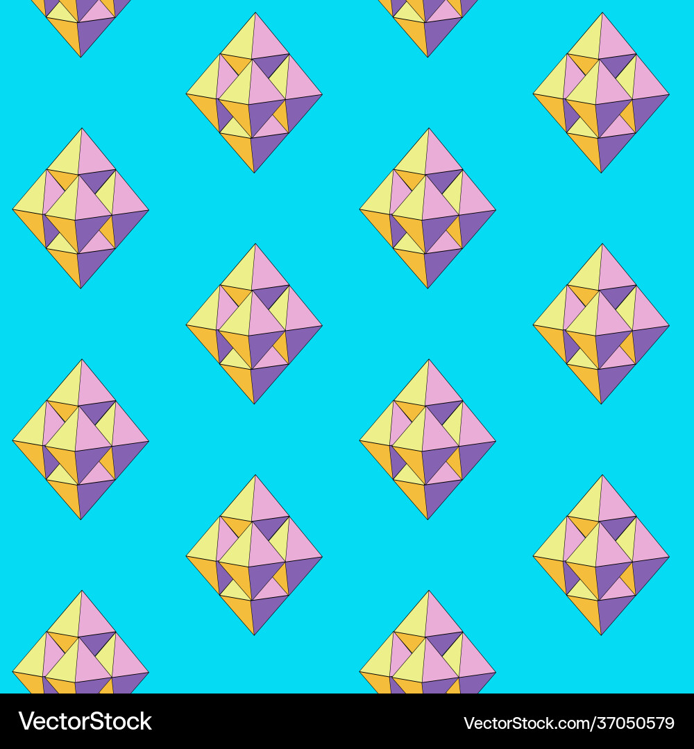Seamless patterns with abstract ornament vector image