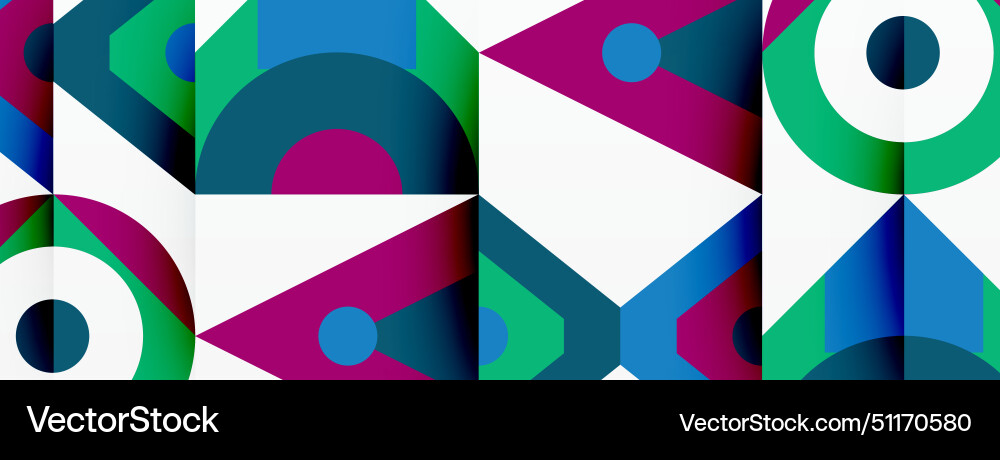 A colorful geometric pattern with circles A colorful geometric pattern with circles vector image