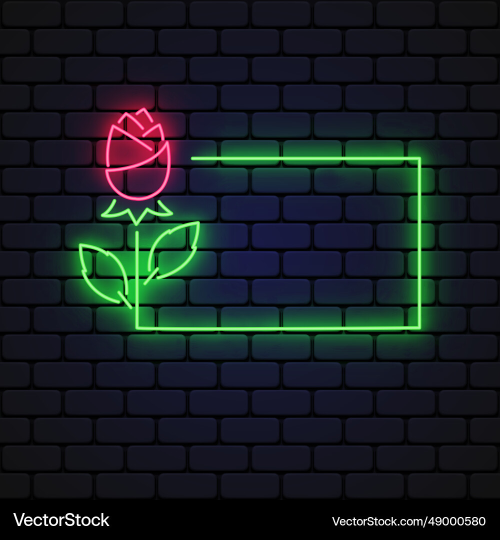 Blume Neon im Vintage-Stil auf hellem Hintergrund Blume Neon im Vintage-Stil auf hellem Hintergrund vektorbild