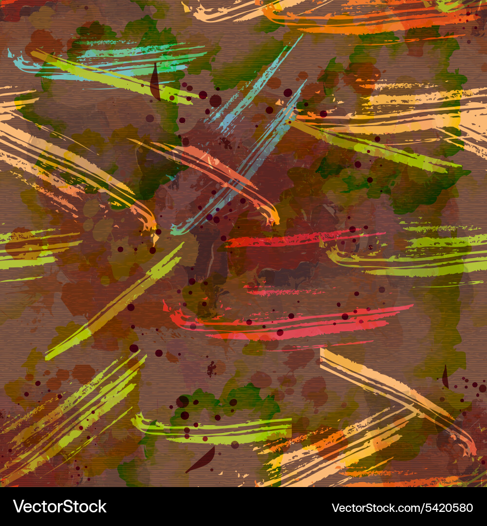 Colorful pattern with splashes Vector Image