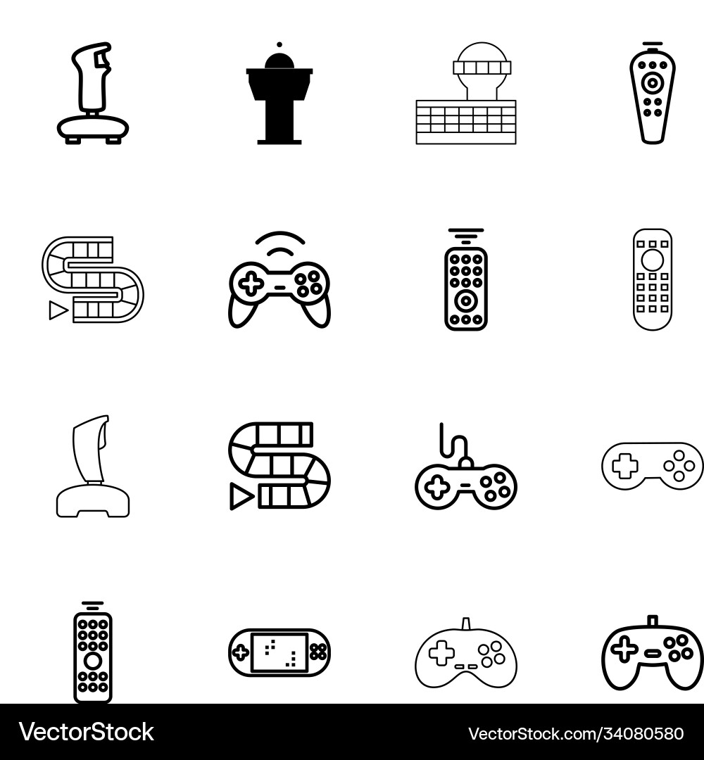 Controller icons Vector Image