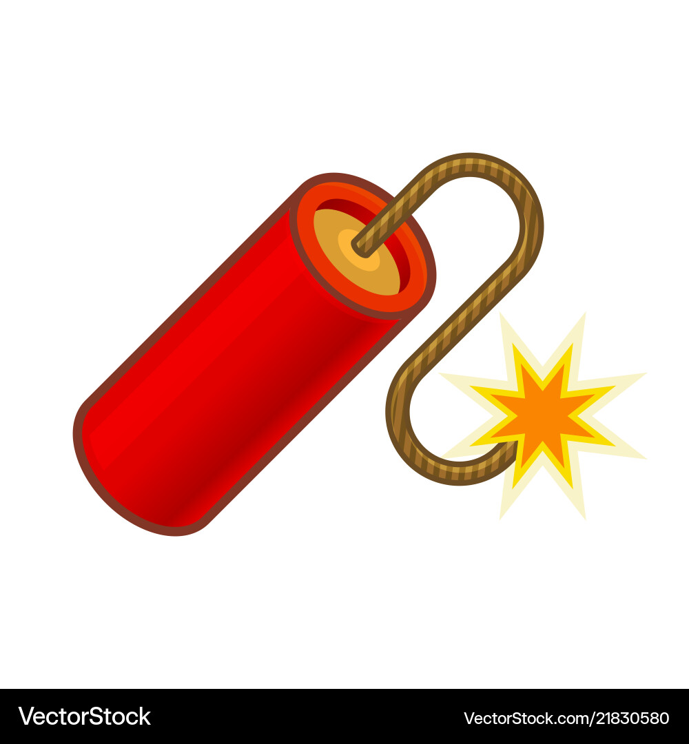 Exploding TNT Icon vector image