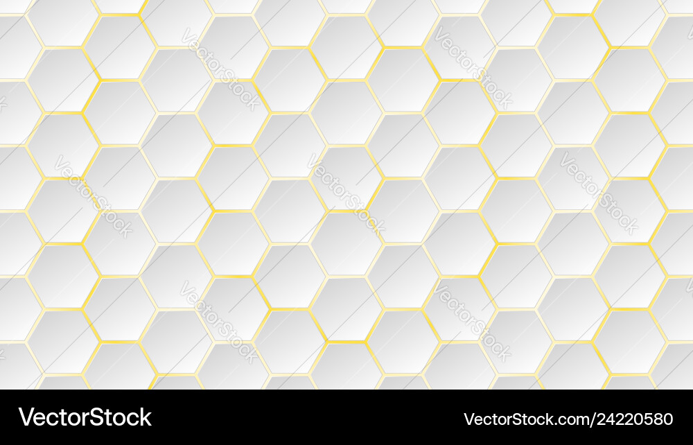 Geometric Hexagon Pattern Vector Image