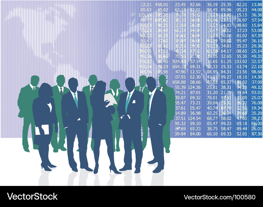 Global Business Collaboration Vector Image