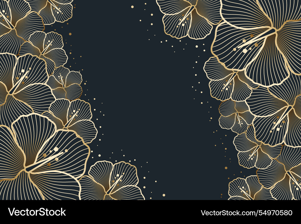 Gradient golden linear background Vector Image