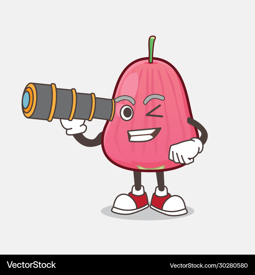 Java apple cartoon mascot character using vector image