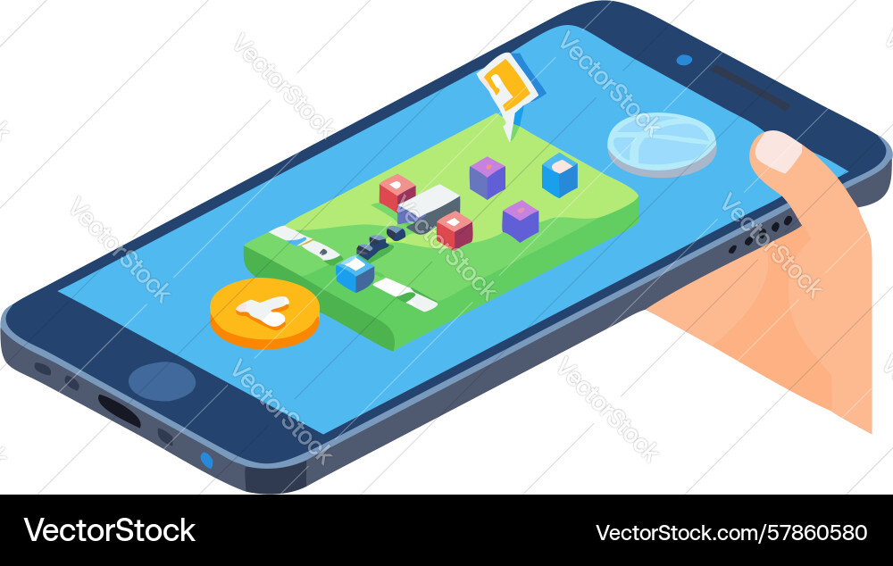 Mobile app interface user experience Vector Image