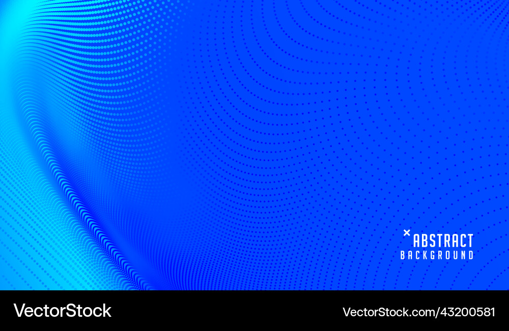 Abstract blue color particle background Vector Image