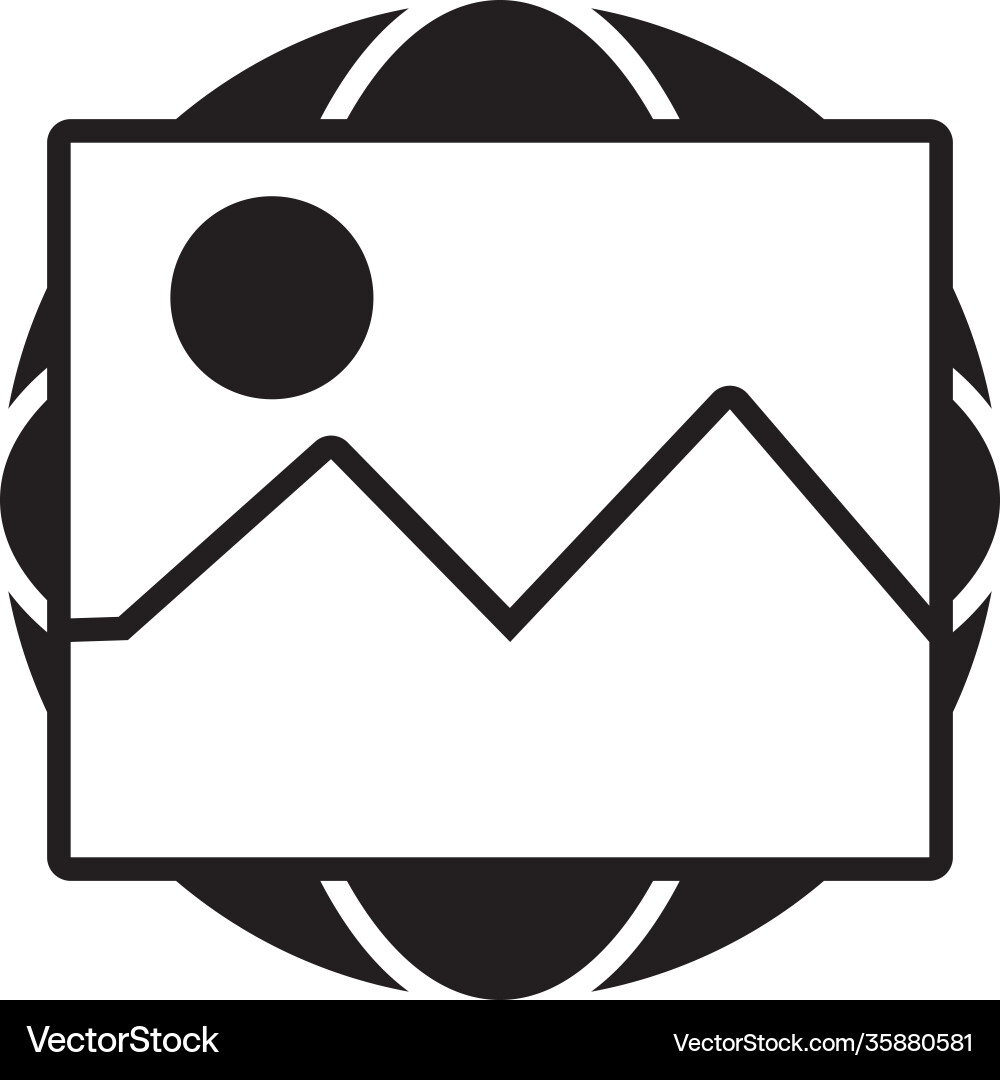 Augmented reality design vr image icon line vector image