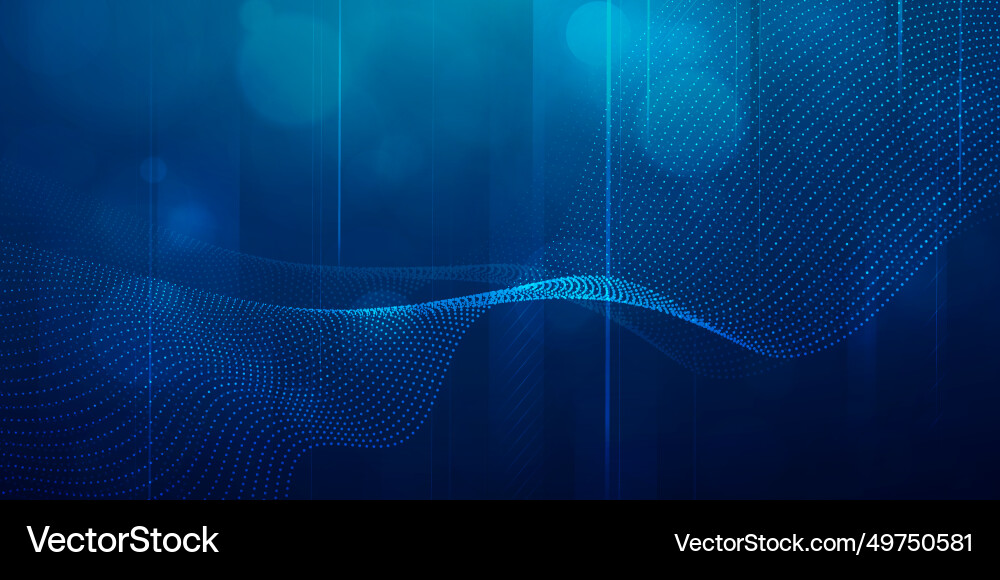 Digital Technology & AI Data Vector Image