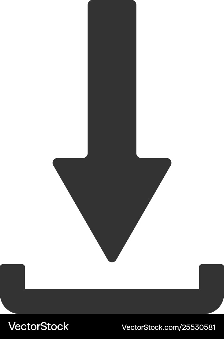 Download icon isolated upload button load symbol Download icon isolated upload button load symbol vector image