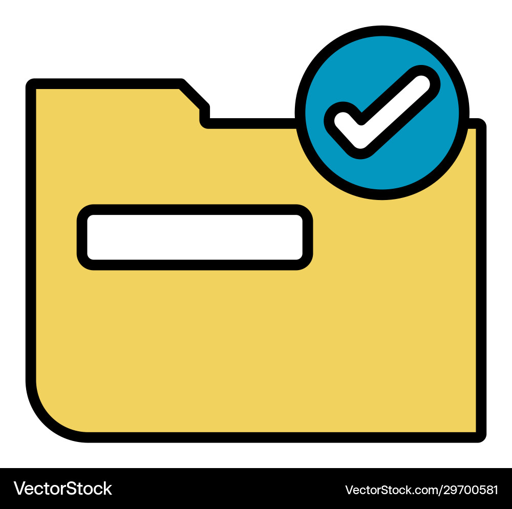 Folder file line style icon Folder file line style icon Vector Image