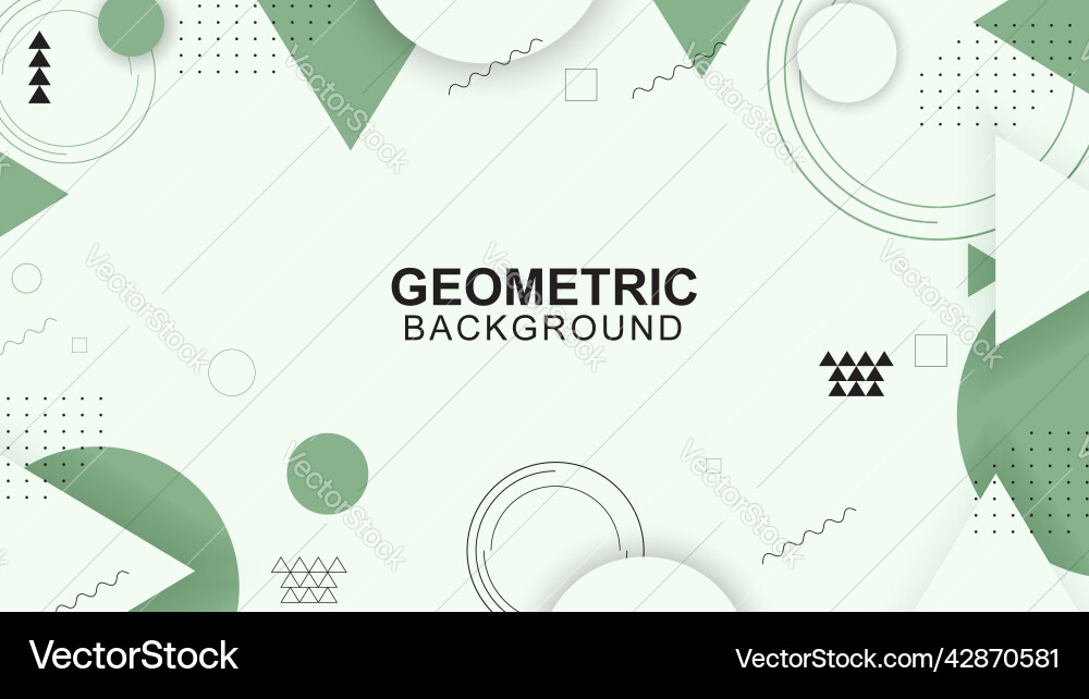 Geometric shape background with modern design vector image
