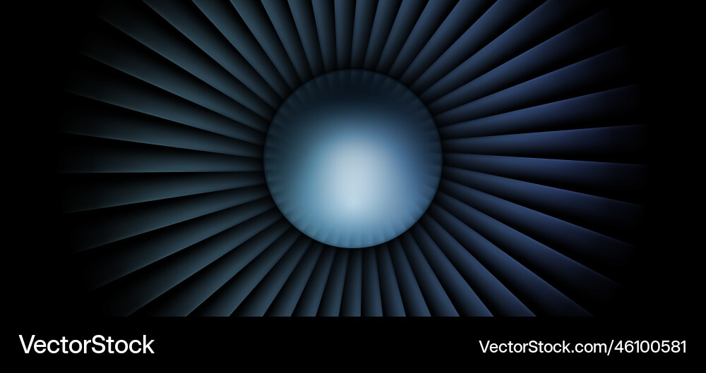 Jet Engine Front View Royalty Free Vector Image