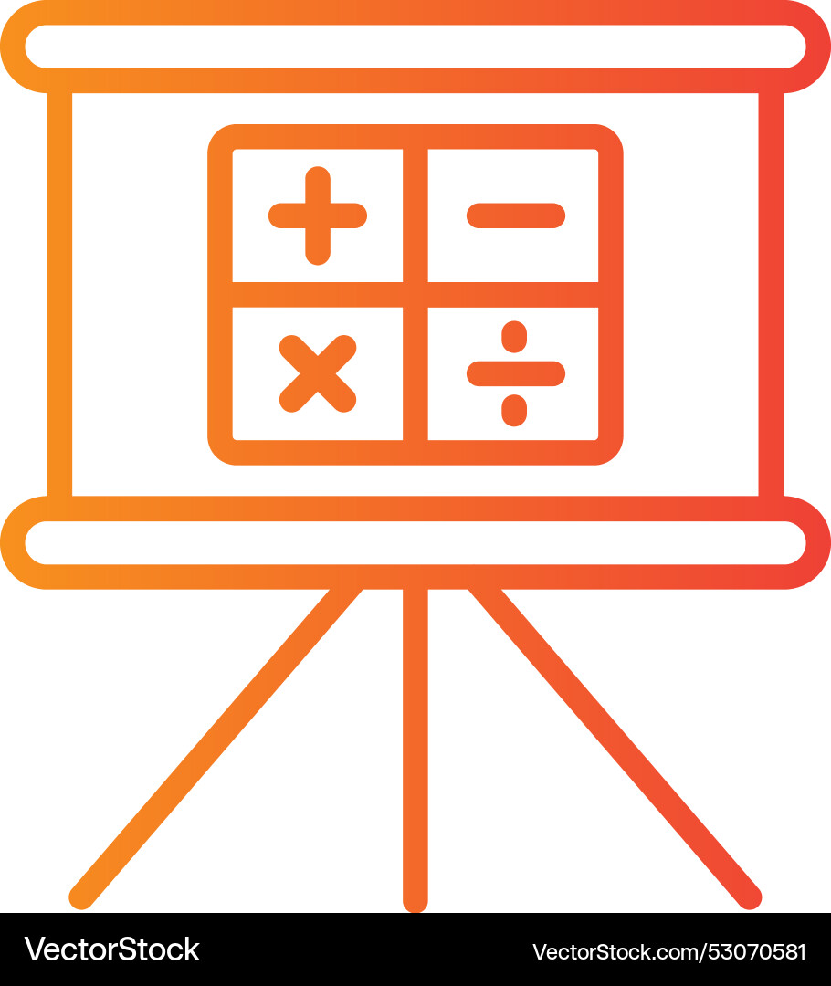 Mathematics line gradient design Vector Image