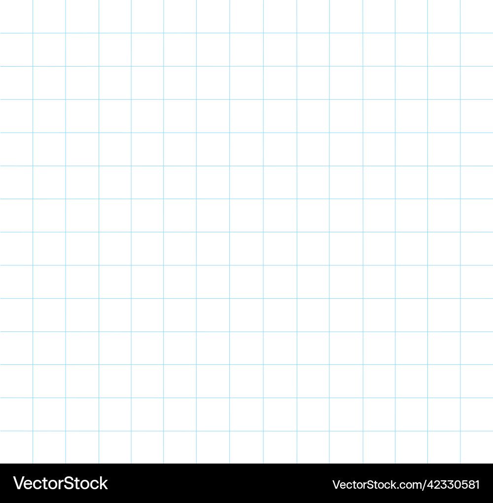 Notebook paper texture clean squared blank sheet vector image