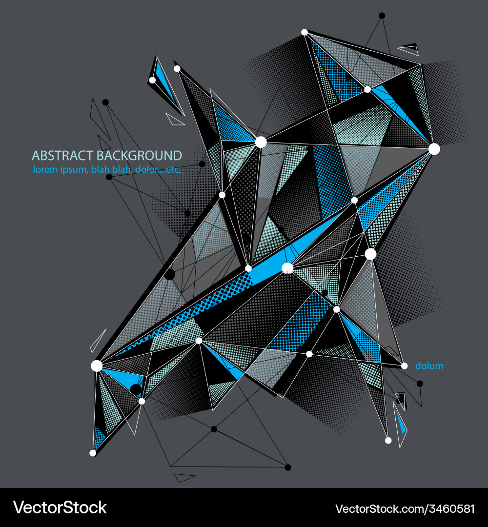 Polygonal Network Structure vector image