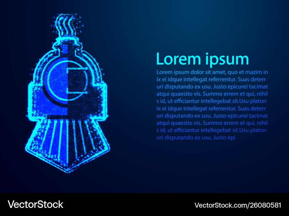 Train abstract wireframe background Train abstract wireframe background vector image