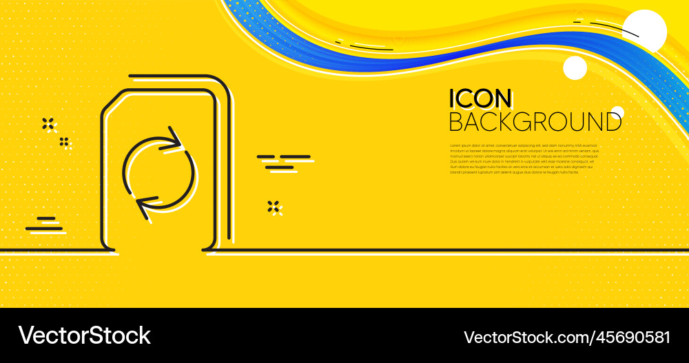 Update document line icon refresh file sign Update document line icon refresh file sign Vector Image